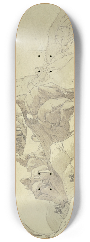 Johann Adam Klein - Castle ruin 8.25 inch art skate deck Johann Adam Klein - Castle ruin 8.25 inch art skate deck
