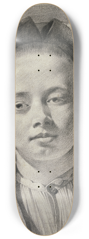 Leendert van der Cooghen - Bildnis eines jungen Menschen 8.25 inch art skate deck