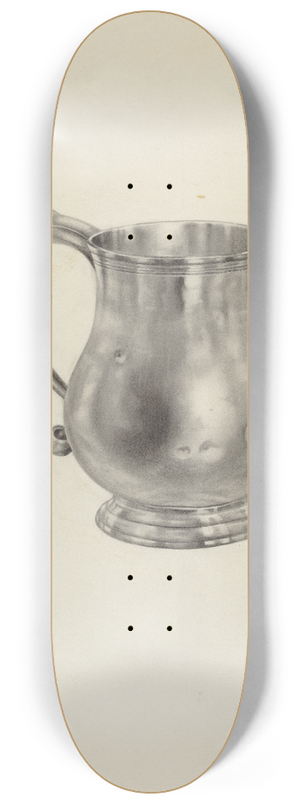 Leo Drozdoff - Silver Mug 8.25 inch art skate deck