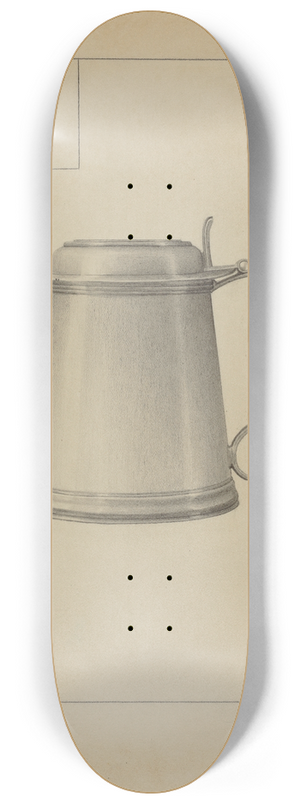 Leo Drozdoff - Silver Tankard 8.25 inch art skate deck