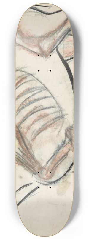 Leo Gestel - Blad met schets van een paard 8.25 inch art skate deck