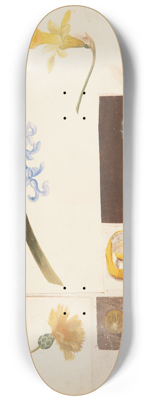 Johanna Fosie - Studie af blomster, frugter og grnne tomater 8.25 inch art skate deck Johanna Fosie - Studie af blomster, frugter og grnne tomater 8.25 inch art skate deck