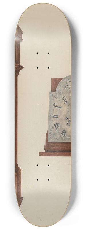 Leonard Battee - Clock 8.25 inch art skate deck