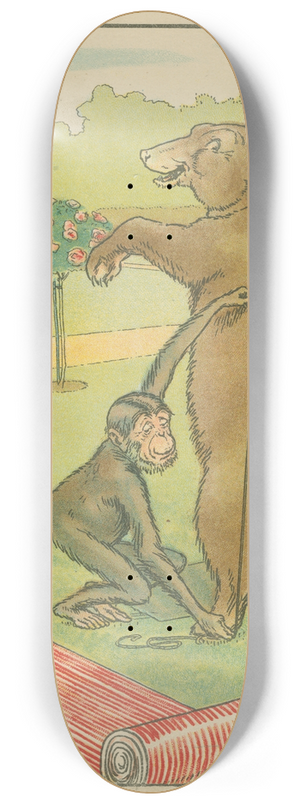 Leonard Leslie Brooke - Bear gets measured. 8.25 inch art skate deck