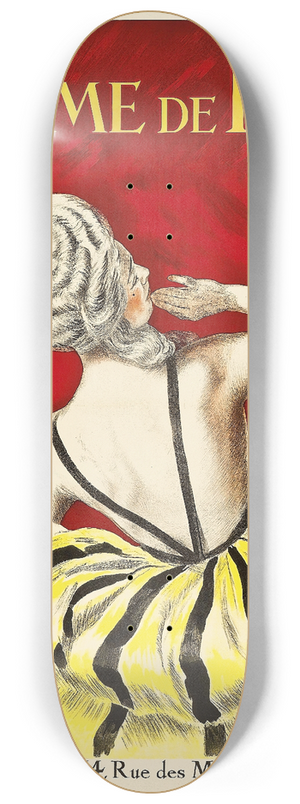 Leonetto Cappiello - Crme De Luzy 8.25 inch art skate deck
