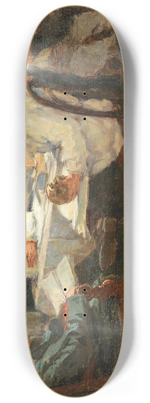 Leonid Pasternak - The Night Before The Exam 8.25 inch art skate deck