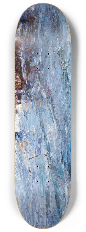Leontine von Littrow - Breaking Waves 8.25 inch art skate deck