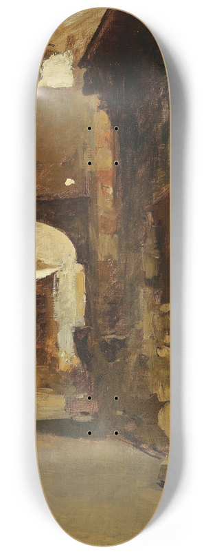 Leopold Carl Mller - Oriental Street 8.25 inch art skate deck