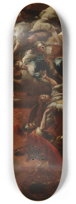 Johann Andreas Herrlein - The Death of Priam 8.25 inch art skate deck