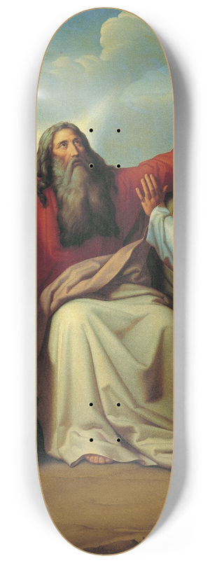 Leopold Kupelwieser - Moses praying for victory 8.25 inch art skate deck