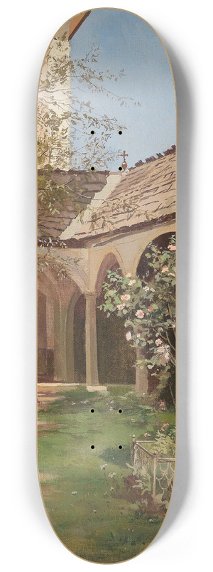 Leopold Munsch - Blhender Klostergarten 8.25 inch art skate deck