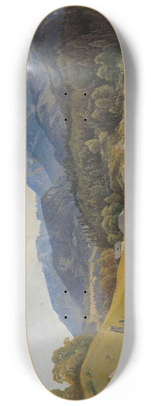 Leopold Rottmann - Knigssee mit dem Einschiffungsplatz 8.25 inch art skate deck