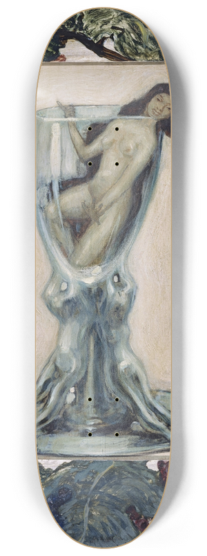 Leo Putz - Mdchen im Glas 8.25 inch art skate deck