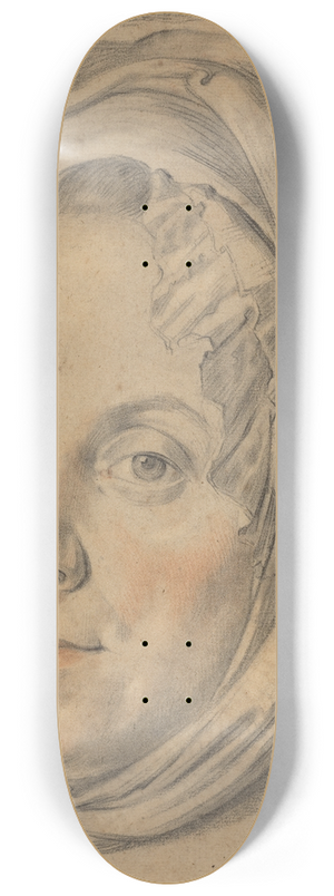 Johann Anton Tischbein - Head Of A Matron 8.25 inch art skate deck