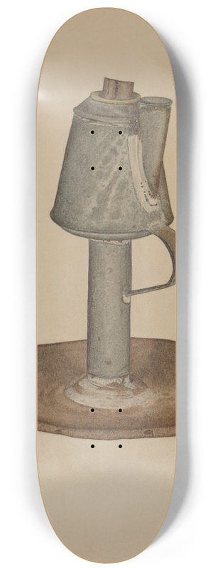 LeRoy Griffith - Camphene Lamp 8.25 inch art skate deck