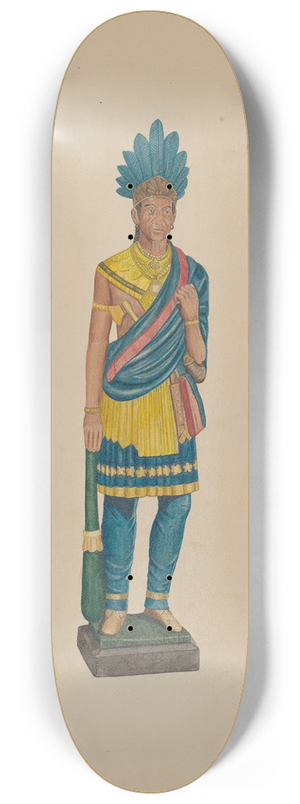 LeRoy Griffith - Cigar Store Indian 8.25 inch art skate deck