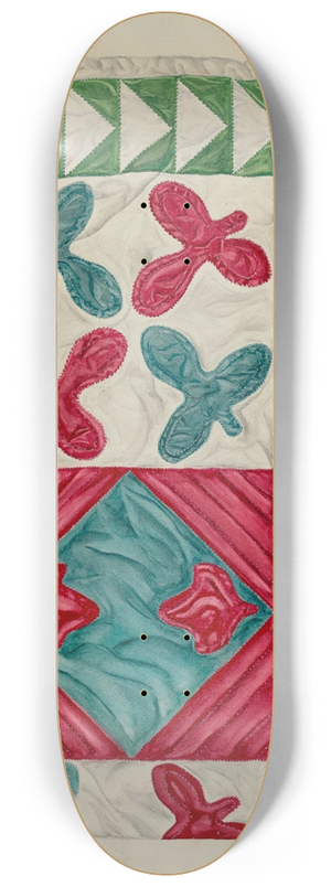 LeRoy Robinson - Quilt 8.25 inch art skate deck