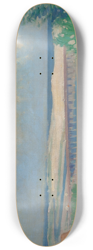 Leslie Prince Thompson - Beach Scene 8.25 inch art skate deck