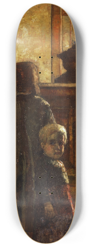 Lesser Ury - Flemish Tavern 8.25 inch art skate deck