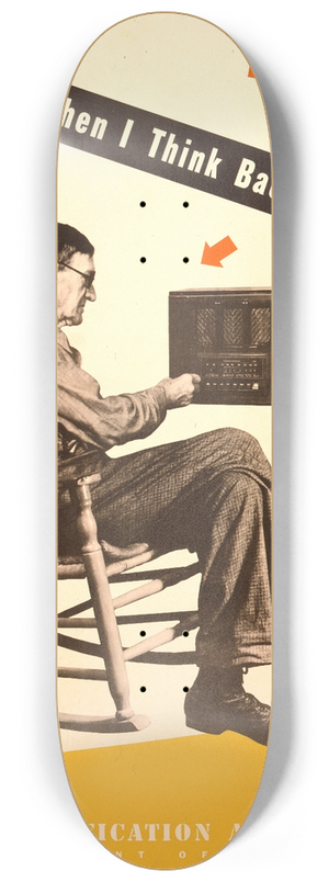 Lester Beall - When I think back Rural Electrification Administration, U.S. Department of Agriculture 8.25 inch art skate deck