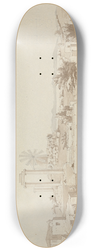 Lewis Vulliamy - Ruins at Didyma 8.25 inch art skate deck