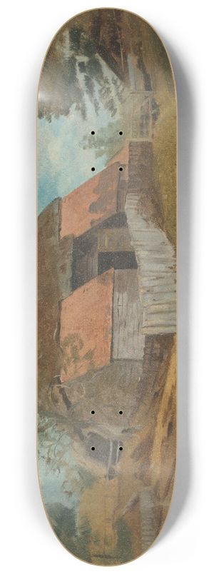 Lionel Constable - Old barn 8.25 inch art skate deck