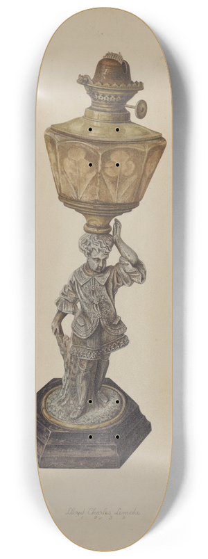 Lloyd Charles Lemcke - Table Lamp 8.25 inch art skate deck