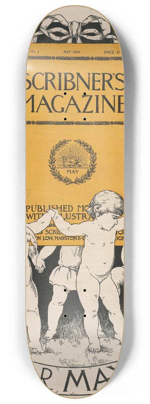 L. L. Roush - Scribners magazine for May 1894 8.25 inch art skate deck