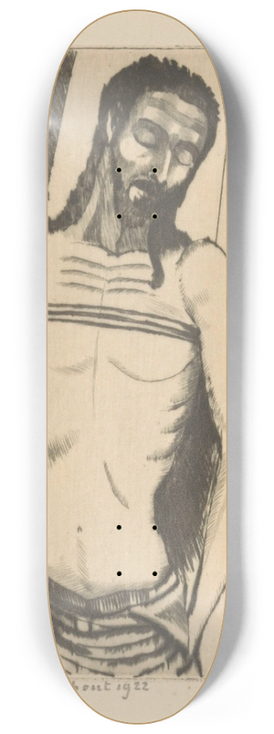 Lodewijk Schelfhout - Christus, hangend aan een doek 8.25 inch art skate deck