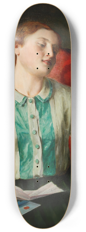 Johann Baptist Reiter - Der Liebesbrief 8.25 inch art skate deck