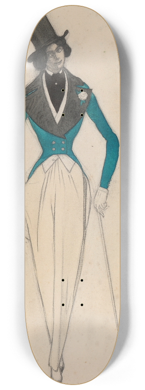Lon Bakst - Carnaval de Schoumann 8.25 inch art skate deck