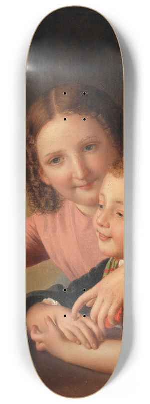 Johann Baptist Reiter - The Lesson 8.25 inch art skate deck