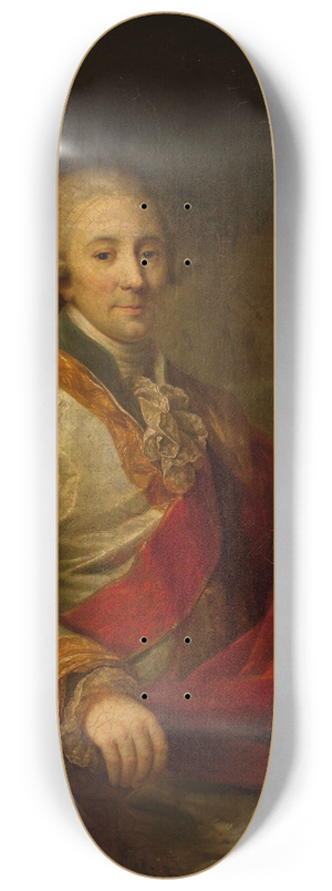 Johann Baptist von Lampi the Elder - Portrait of a dignitary 8.25 inch art skate deck