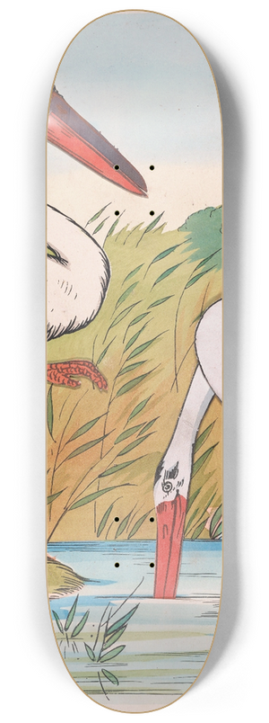 Lothar Meggendorfer - The storks 8.25 inch art skate deck