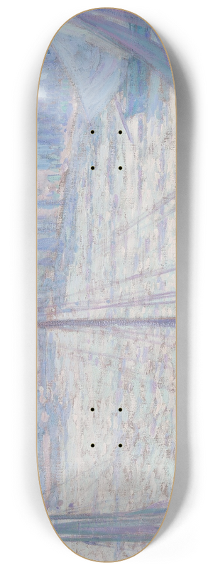 Johann Charles Palmi - Morgenstimmung im Hafen von Honfleur 8.25 inch art skate deck