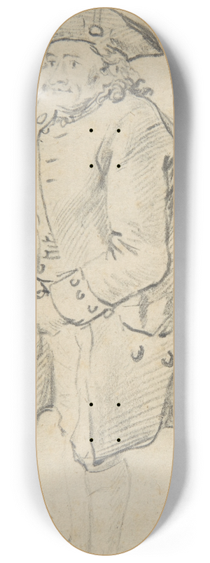 Johann Christian Reinhart - Standing Man 8.25 inch art skate deck