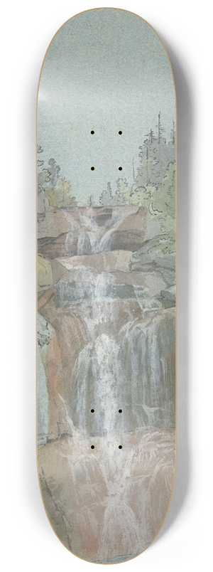 Johann Christoph Rist - Landscape with a Waterfall 8.25 inch art skate deck Johann Christoph Rist - Landscape with a Waterfall 8.25 inch art skate deck