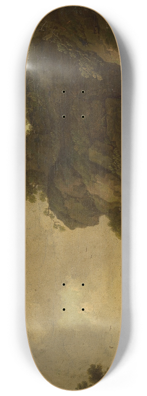 Johann Christoph von Bemmel - Romantic landscape with a shepherd 8.25 inch art skate deck Johann Christoph von Bemmel - Romantic landscape with a shepherd 8.25 inch art skate deck