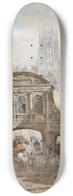 Louise Rayner - Temple Bar 8.25 inch art skate deck