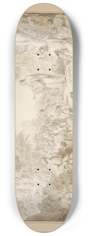 Louis Fabritius Dubourg - ChristPreaching 8.25 inch art skate deck