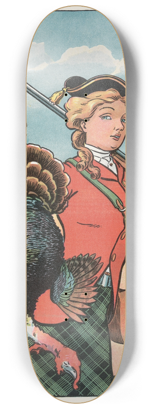 Louis Glackens - Puck Thanksgiving 8.25 inch art skate deck