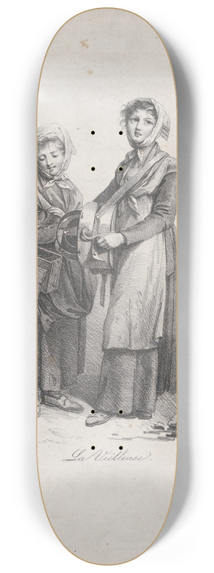 Louis Lopold Boilly - The Hurdy-Gurdy Player 8.25 inch art skate deck