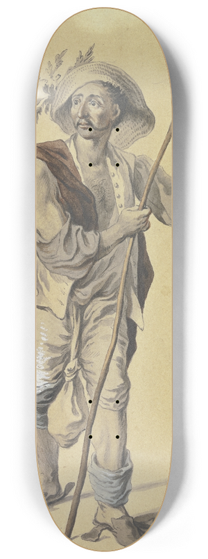Johann Esaias Nilson - Bildnis des Goldarbeiters Adam von Memmingen 8.25 inch art skate deck