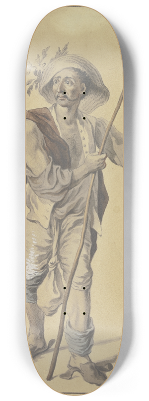 Johann Esaias Nilson - Bildnis des Goldarbeiters Adam von Memmingen 8.25 inch art skate deck
