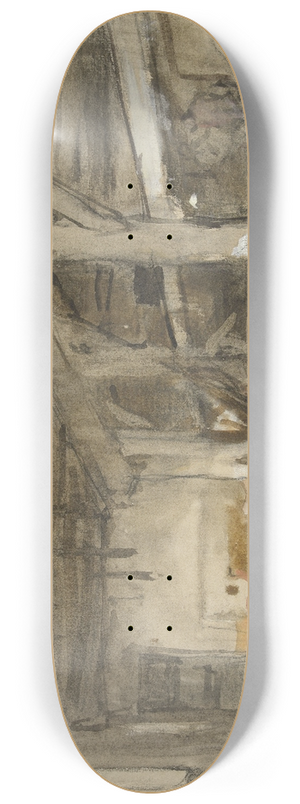Johannes Bosboom - Stalinterieur 8.25 inch art skate deck Johannes Bosboom - Stalinterieur 8.25 inch art skate deck