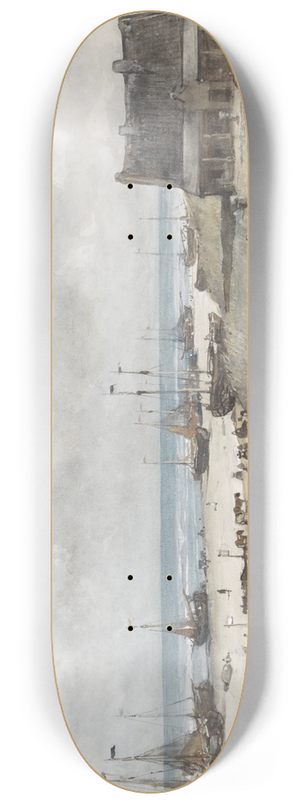 Johannes Bosboom - The Beach at Scheveningen 8.25 inch art skate deck Johannes Bosboom - The Beach at Scheveningen 8.25 inch art skate deck