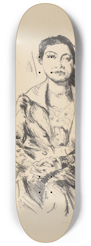 Lovis Corinth - Bildnis einer jungen Dame (Anneliese Halbe) 8.25 inch art skate deck