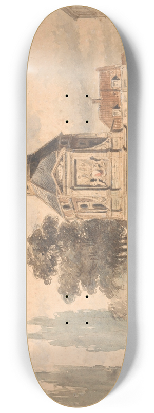 Johannes Bosboom - Wittevrouwenpoort in Utrecht 8.25 inch art skate deck