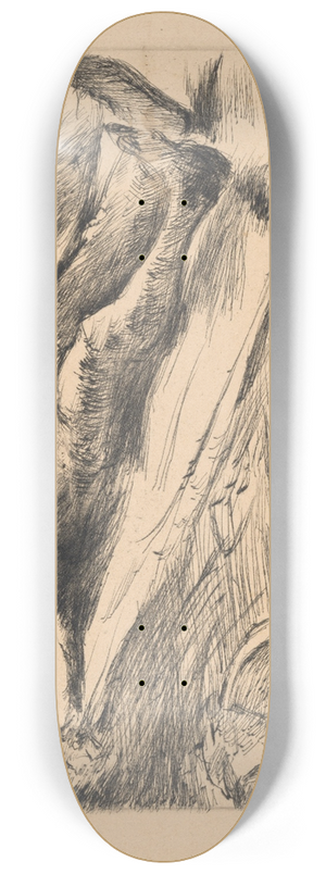 Lovis Corinth - Dead Christ 8.25 inch art skate deck