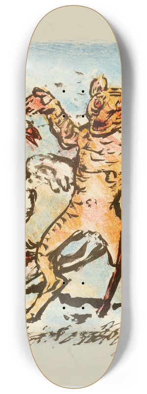 Lovis Corinth - Der Kater Hinze Und Eine Singende Gans 8.25 inch art skate deck